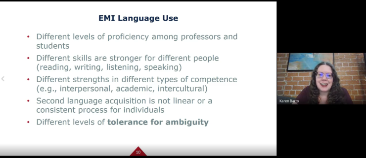 EMI Online Workshop: EMI Strategies and Language Use